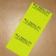 Custom Print Fluoro Pallet Labels 75mmx100mm